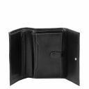 Exclusive 4 Fold Leather Wallet for Women Black TL140796