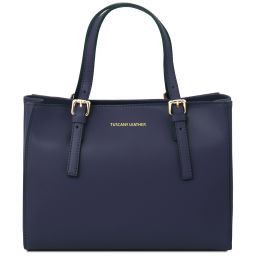 Aura Leather handbag Темно-синий TL141434