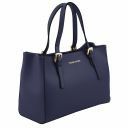 Aura Leather Handbag Dark Blue TL141434