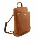 TL Bag Soft Leather Backpack for Women Cognac TL141682