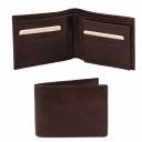Exclusive 3 Fold Leather Wallet for men Dark Brown TL140817