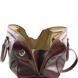 TL Voyager Borsa da viaggio in pelle con fibbie - Misura piccola Miele TL141249