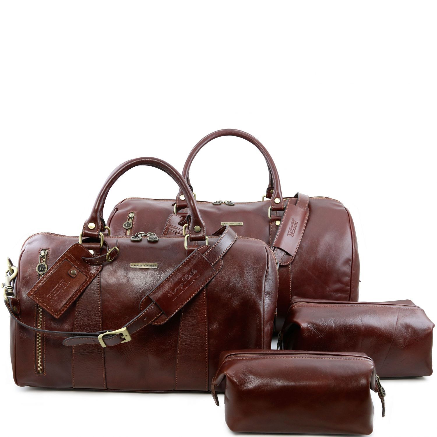 leather travel set