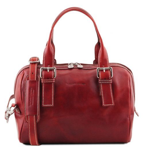 Eveline Leather Duffle bag Red TL141714