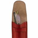 Эксклюзивный кожаный футляр для Очков/Смартфона Красный TL141282
