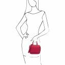Dalia Saffiano Leather Mini bag Magenta TL141762