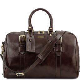 TL Voyager Borsa da viaggio in pelle con fibbie - Misura grande Testa di Moro TL141248