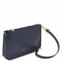 Cassandra Leather Clutch Handbag Dark Blue TL141870