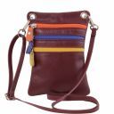 TL Bag Tracollina in Pelle Morbida Bordeaux TL141094