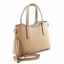 Olimpia Leather Tote - Small Size Champagne TL141521