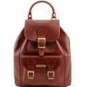 Kobe Leather Backpack Brown TL141342