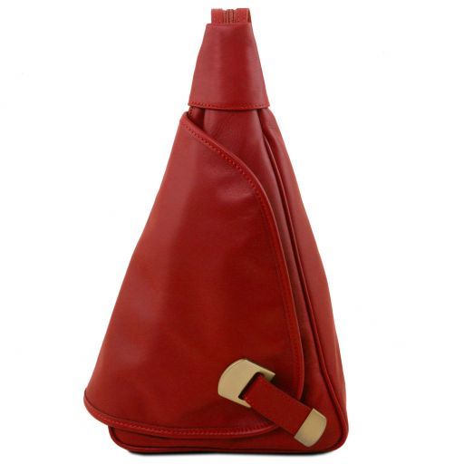 Hanoi Leather Backpack Red TL140966