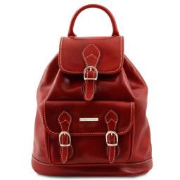 Singapore Leather - Backpack Red TL9039