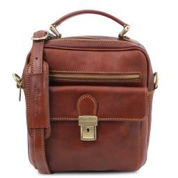 Brian Leather shoulder bag for man Brown TL141978