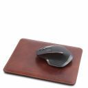 Office Set Leather Desk pad and Mouse pad Brown TL141980