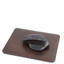 Office Set Leather Desk pad and Mouse pad Dark Brown TL141980