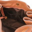Cinzia Shopping Tasche aus Weichem Leder Cognac TL141515