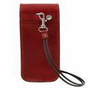 Exclusive Leather Eyeglasses/Smartphone Holder Large Size Red TL141321