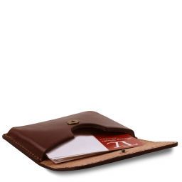Porta Tarjetas de Visita en Piel Negro TL141378