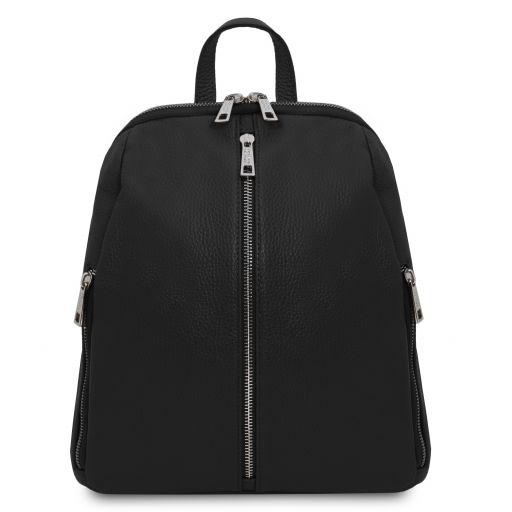 TL Bag Sac à dos Pour Femme en Cuir Souple Noir TL141982