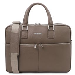 Treviso Leather Laptop Briefcase Темный серо-коричневый TL141986