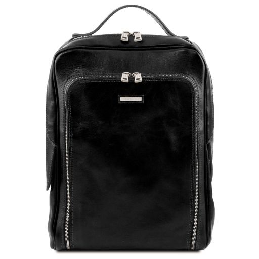 Bangkok Leather Laptop Backpack Black TL141793