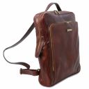 Bangkok Leather laptop backpack - Large size Brown TL141987