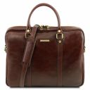 Prato Borsa Porta Computer in Pelle Marrone TL141283