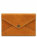 Leather Business Card / Credit Card Holder Yellow TL142036