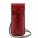 Exclusive Leather Eyeglasses/Smartphone/Watch Holder Red TL141282