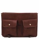 Ancona Leather Messenger bag Brown TL142073