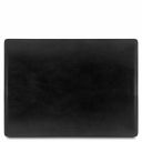 Premium Office Set Sottomano da Scrivania, Tappetino per Mouse e Vuotatasche in Pelle Nero TL142088
