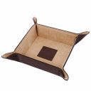 Premium Office Set Leather desk pad, mouse pad and valet tray Dark Brown TL142088