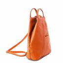 Shanghai Soft Leather Backpack Orange TL141881