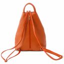 Shanghai Soft Leather Backpack Orange TL141881