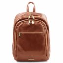 Perth 2 Compartments Leather Backpack Honey TL142049