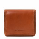 Exclusive Leather Wallet With Coin Pocket Honey TL142059