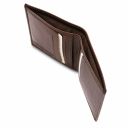 Exclusive 2 Fold Leather Wallet for men Dark Brown TL142064