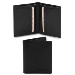 Exclusive 2 Fold Leather Wallet for men Black TL142064