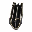 Venere Exclusive zip Around Leather Wallet Black TL142085