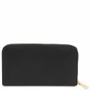 Venere Exclusive Leather Accordion Wallet With zip Closure Black TL142085