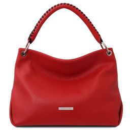 TL Bag Soft Leather Shoulder bag Lipstick Red TL142087