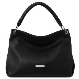 TL Bag Soft Leather Shoulder bag Black TL142087