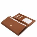 Nefti Exclusive Soft Leather Wallet for Women Коньяк TL142053