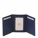 Exclusive Soft 3 Fold Leather Wallet Dark Blue TL142086