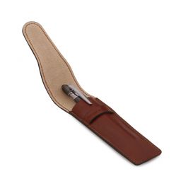 Exklusives Stiftetui aus Leder Schwarz TL142131