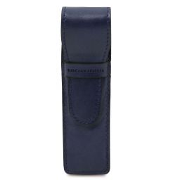 Esclusivo porta penne in pelle Blu scuro TL142131