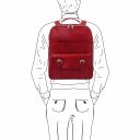 Nagoya Кожаный рюкзак для ноутбука с отделением впереди Красный TL142137