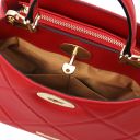 TL Bag Sac à Main en Cuir Souple Matelassé Rouge Lipstick TL142132