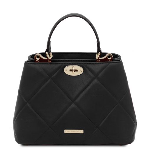 TL Bag Soft Quilted Leather Handbag Черный TL142132